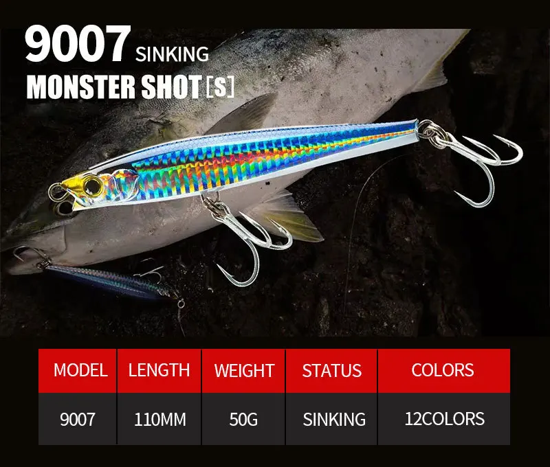 1 señuelo de piscardo de 11cm 50g, señuelo de pesca de arrastre, cebo Artificial Wobbler de piscardo, señuelo duro para pesca en el mar - imagen 3