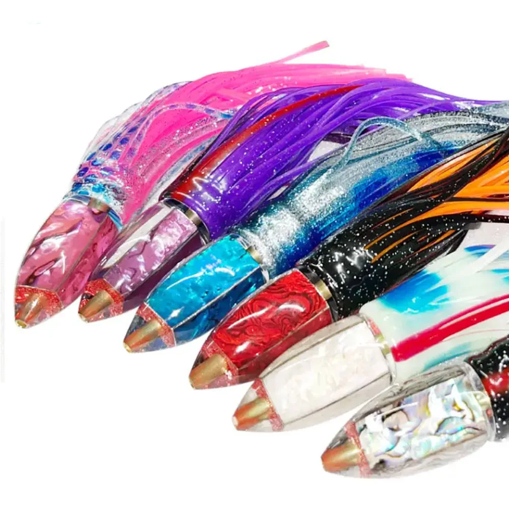 Señuelos de pez espada de 23,3 cm y 115g, pesca de agua salada, gran juego, pesca en barco de aguas profundas en alta mar, atún, cebo Wahoo para Mahi Marlin - imagen 2