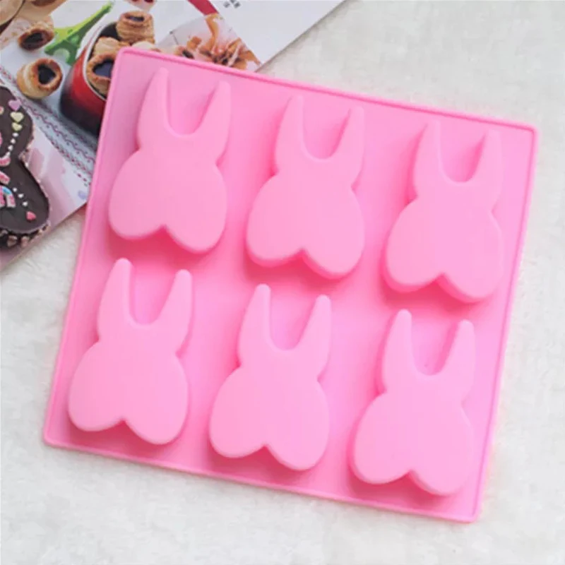 Molde de silicona con dientes de 6 agujeros, molde para pastel de Chocolate, Fondant, molde 3D en forma de diente, utensilios para hornear pasteles, galletas, dulces, cubitos de hielo, jabón, herramienta DIY - imagen 4