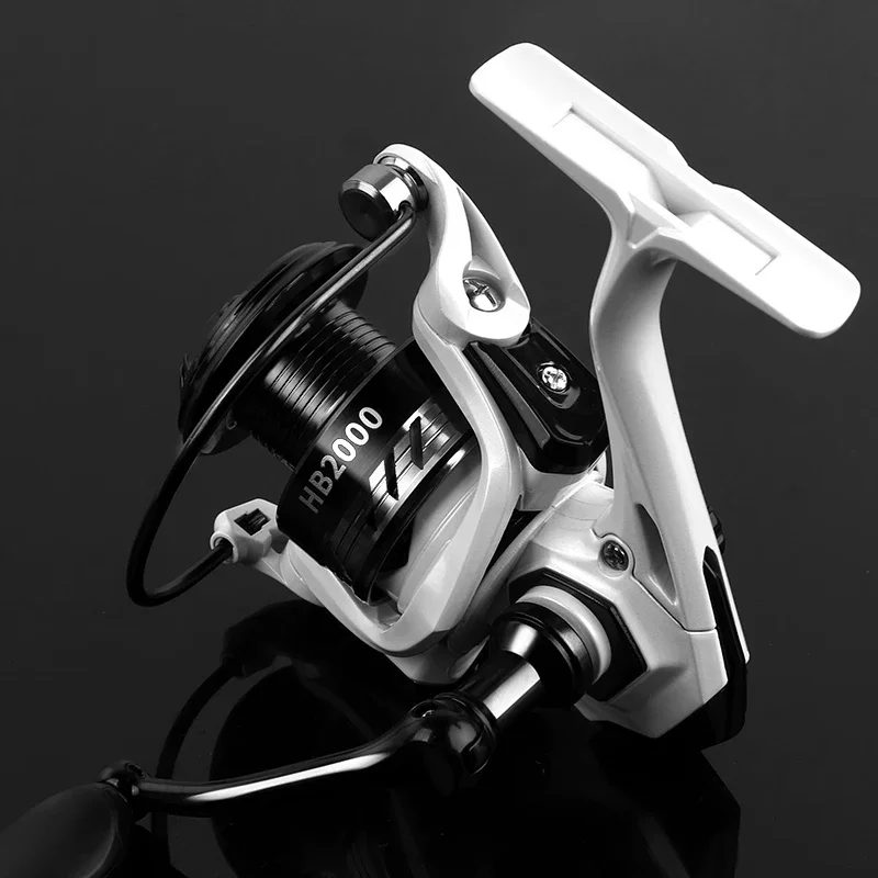 Serie HB 1000-3000, relación de engranaje 5,2: 1, arrastre máximo de 17,63, carrete de Metal, carrete de pesca giratorio, para agua dulce - imagen 3