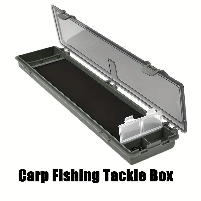 Caja Organizador Impermeable para Anzuelos Carp Fishing con Gancho