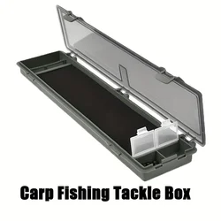 Caja de aparejos de pesca de carpa: soporte para anzuelos 2 en 1, etiqueta liviana e impermeable incluida disponible en un paquete individual o doble