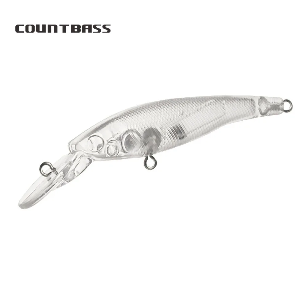 Countbass Wobbler Sinking 70mm – Señuelo Duro en Blanco para Pintar