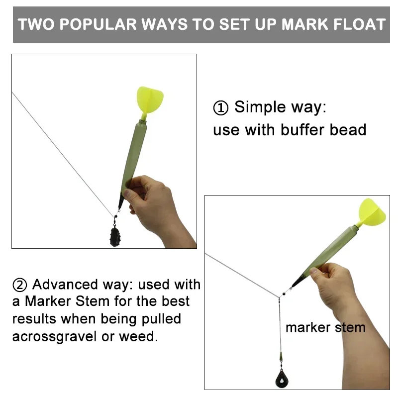 Marcador de pesca de carpa, flotador súper resistente, posición del cuerpo moldeado, accesorios de equipo excepcionalmente flotantes para peces al aire libre - imagen 4