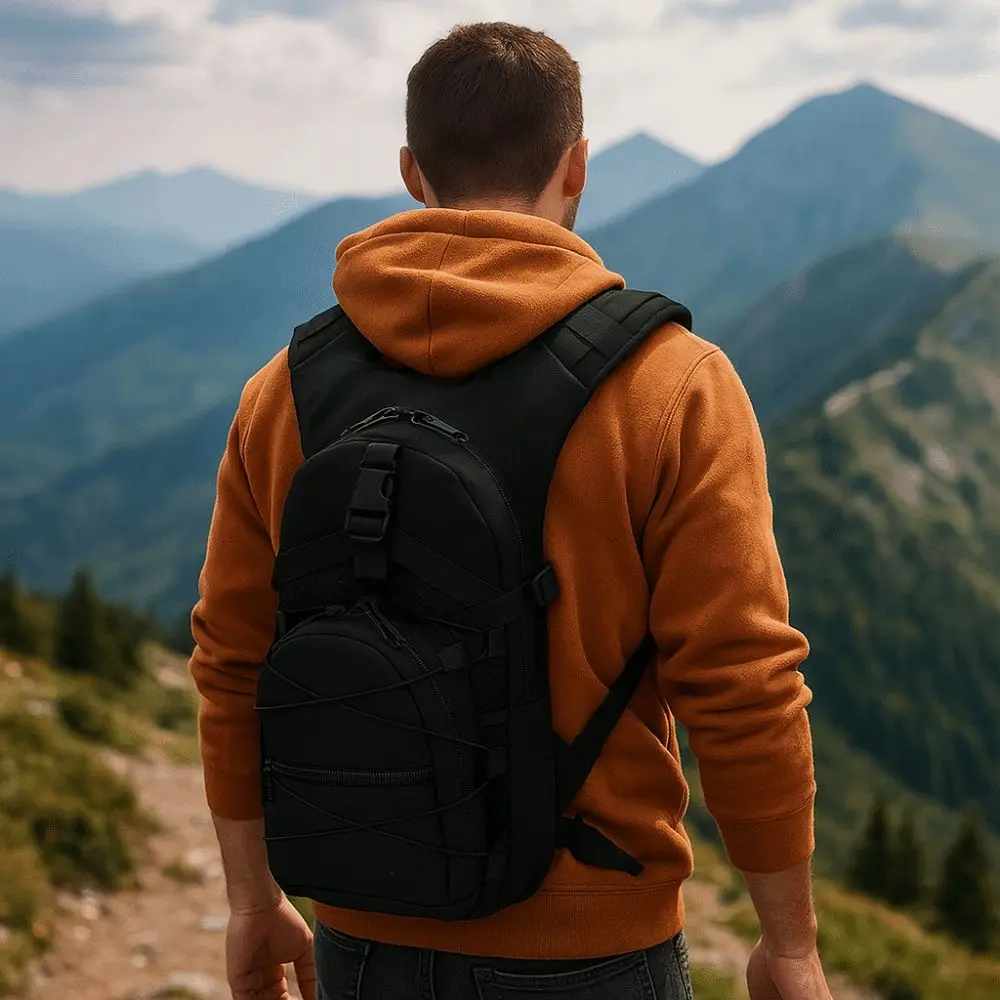 Mochila de escalada y ciclismo resistente al agua, ultraligera, impermeable, para pesca, bicicleta, mochila deportiva portátil ajustable para senderismo - imagen 5