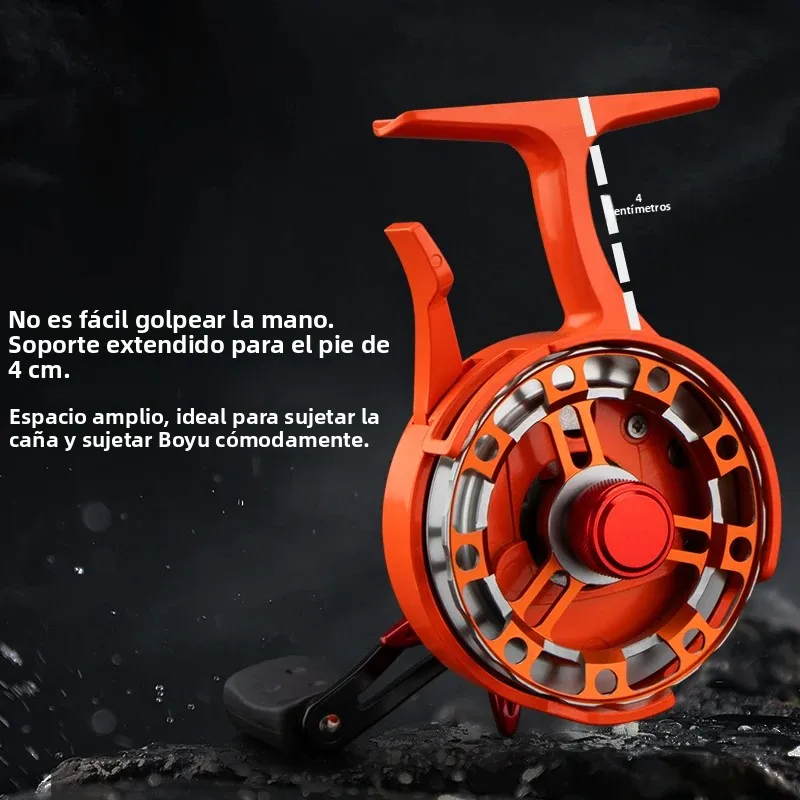 Carrete inline Huidiao para pesca en hielo – Pie alto caída lenta - imagen 3