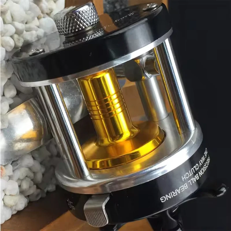 WEIHE CL25 totalmente de fundición de metal Exquisito carrete de pesca de baitcasting - imagen 5