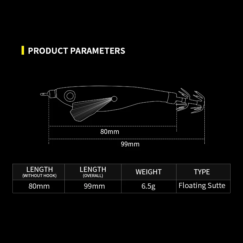 LETOYO cebo de calamar flotante, plantilla de calamar luminosa, señuelo de pesca, cebo Artificial para Webfoot, pulpo, sepia, señuelo de pesca de calamar - imagen 3