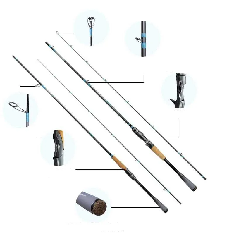 SHIMANO-caña de pescar para agua salada, señuelo máximo de 2024g CI4 + anillo SIC, 2 secciones, Supercast, Spinning Casting, 130 - imagen 3