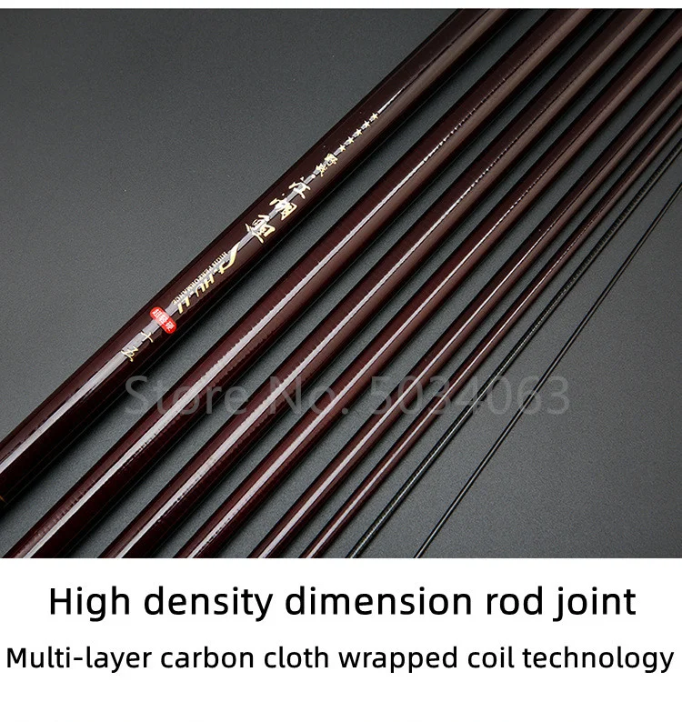 Experimente una pesca sin costura con articulaciones de caña de alta densidad y tecnología de bobina envuelta en tela de carbono de múltiples capas