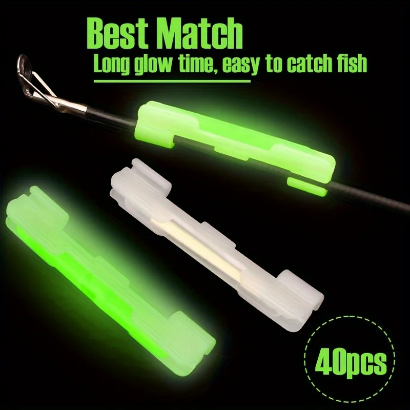 Palos luminosos para pesca nocturna con clips – Luz potente y duradera