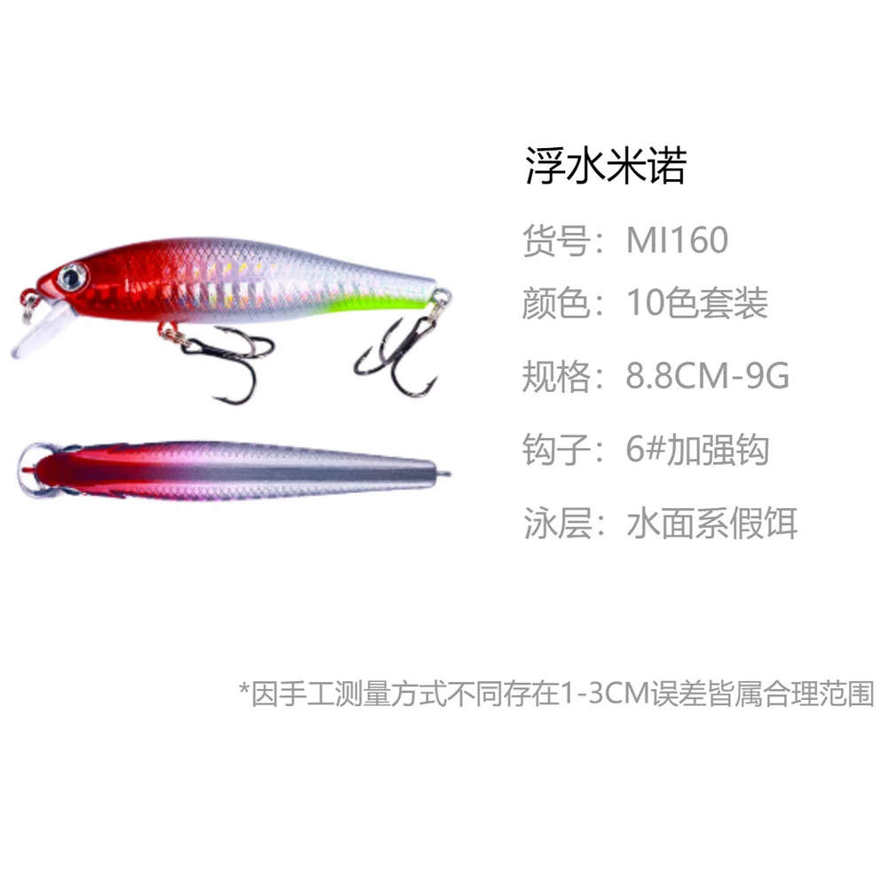 Crank Minnow Wobbler Jerkbait señuelo de pesca 8,8 Cm 9G Isca Artificial Carkbait Wobblers Swimbait aparejos de pesca para lubina Lucio carpa - imagen 5