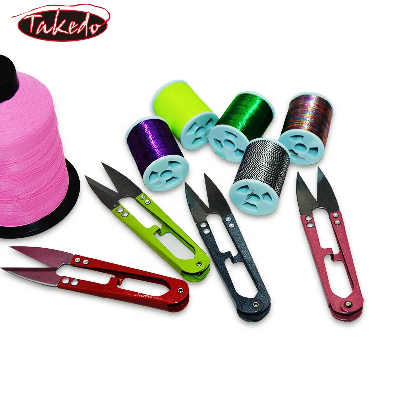 TAKEDO TB-448 tijeras de costura Multicolor, cortaúñas en forma de U, hilo de acero inoxidable para manualidades de joyería DIY, tijera - imagen 4
