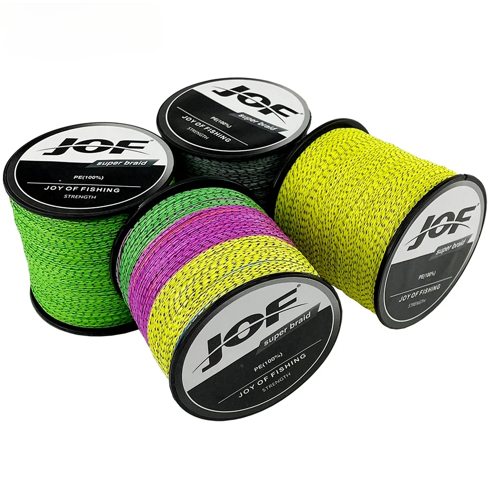JOF 8 hebras 100M-1000M línea de pesca puntual 18-78LB PE multifilamet trenzado suave duradero pesca de carpa cable de mar 0,14-0,5mm - imagen 5