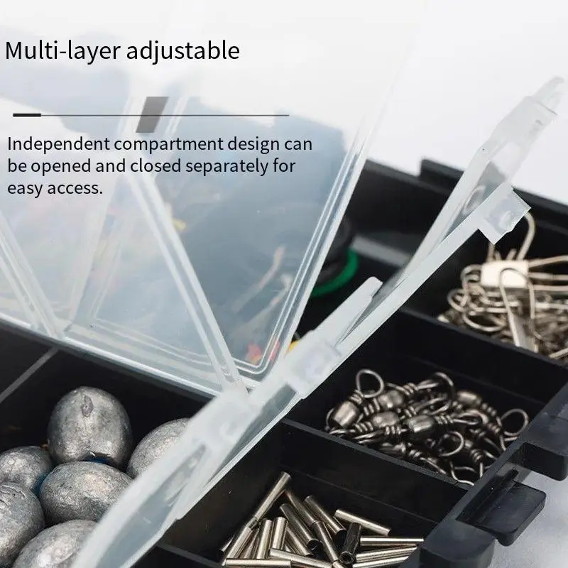 Equipo de pesca PD, juego de cebo Luya de 264 piezas, una variedad de accesorios, gancho de manivela, anillo giratorio, conjunto de accesorios colgantes, suministros de pesca - imagen 3