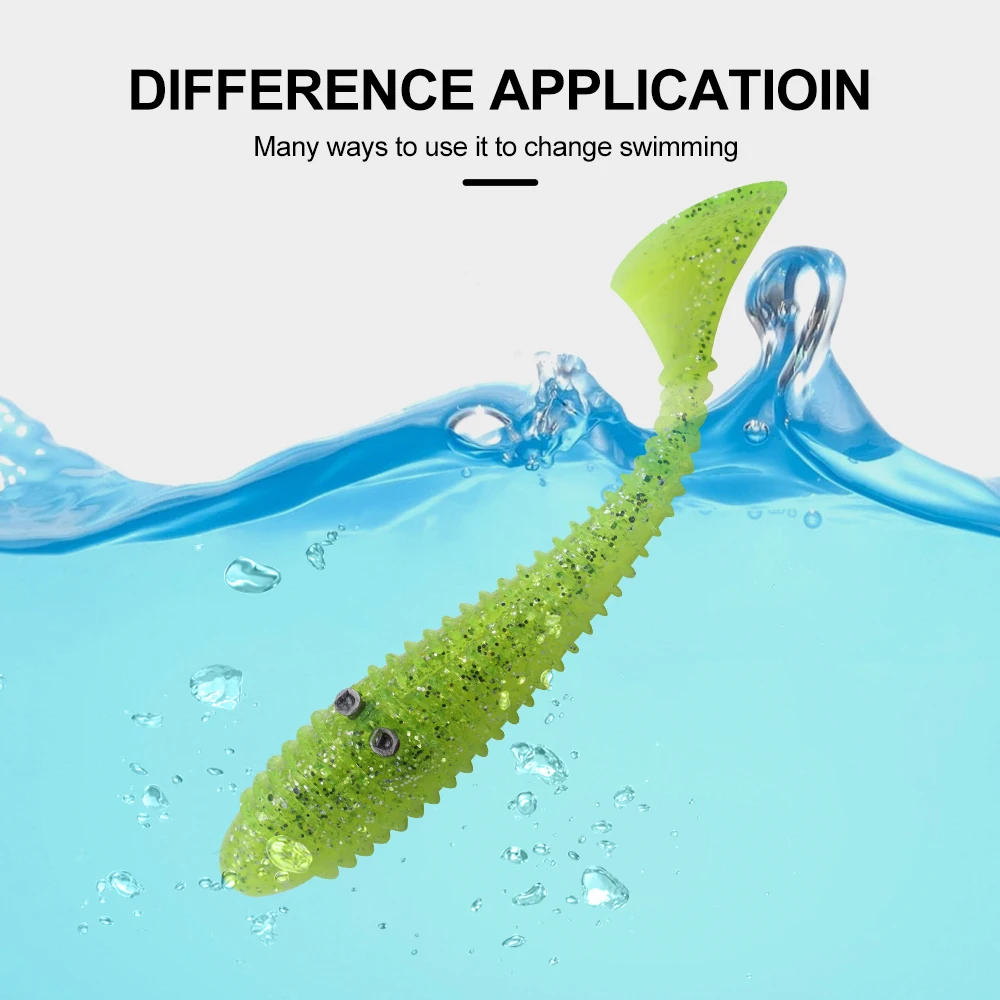 ESFISHING conector de pesca, aparejo de peso de uñas para señuelo de gusano de silicona suave para acelerar el fregadero - imagen 5