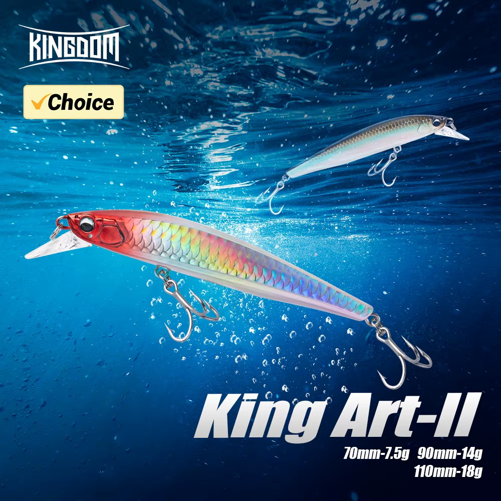 Artificial Kingdom Jerkbait hundido – Señuelo de pececillo para lubina