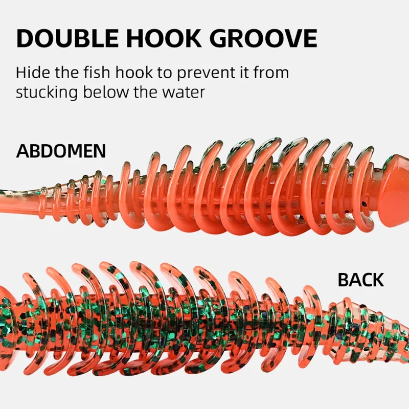 MEREDITH cebos blandos 65mm 80mm cebos artificiales silicona equipo de pesca de carpa señuelos accesorios de pesca Señuelos de pesca - imagen 5