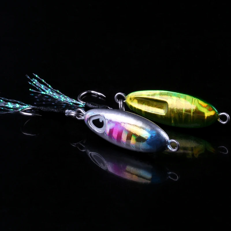 MAGIC WORKS Fishing Supplies, nuevo Kit de cebo Artificial, plantilla de Metal, juegos de Señuelos de Pesca en el mar, caja de señuelos de pesca, 7g, 10g, 15g, 5 unids/lote por caja - imagen 4