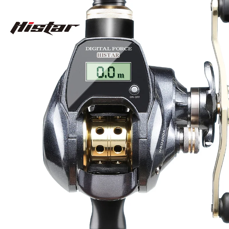 Carrete pesca HISTAR bobina metal – Relación 7.0:1 para largo alcance
