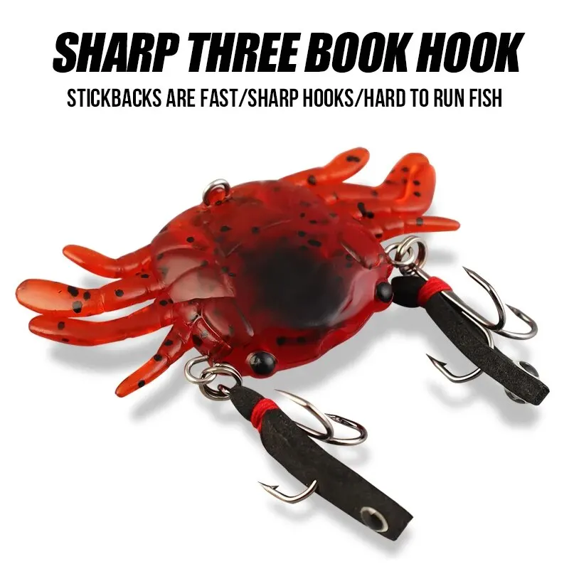 TAIYU señuelo biónico de pesca de cangrejo, cebo suave de silicona, cebos falsos para calamar, pulpo, cabeza de plantilla, aparejos de pesca en el mar, 6g, 13g - imagen 2