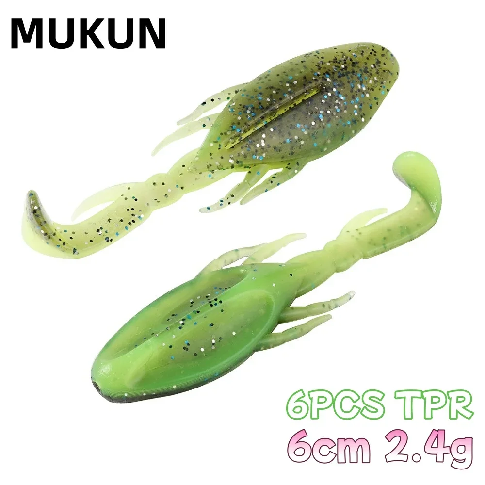 Señuelo de pesca de plástico suave TPR de 2,4g, cebos de gusano para trucha, lubina, Jigging, Wobbler, Swimbaits para anzuelo de aparejo Ned, aparejos de pesca de agua salada - imagen 2