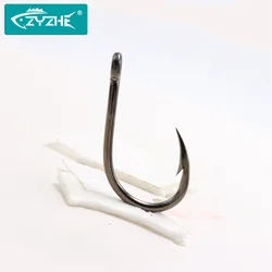 ZYZ 6-20 unids/bolsa anzuelos de pesca de mar audaz acero alto en carbono anzuelo afilado anzuelos de pesca de agua salada Ideal para atún pargo Redfish