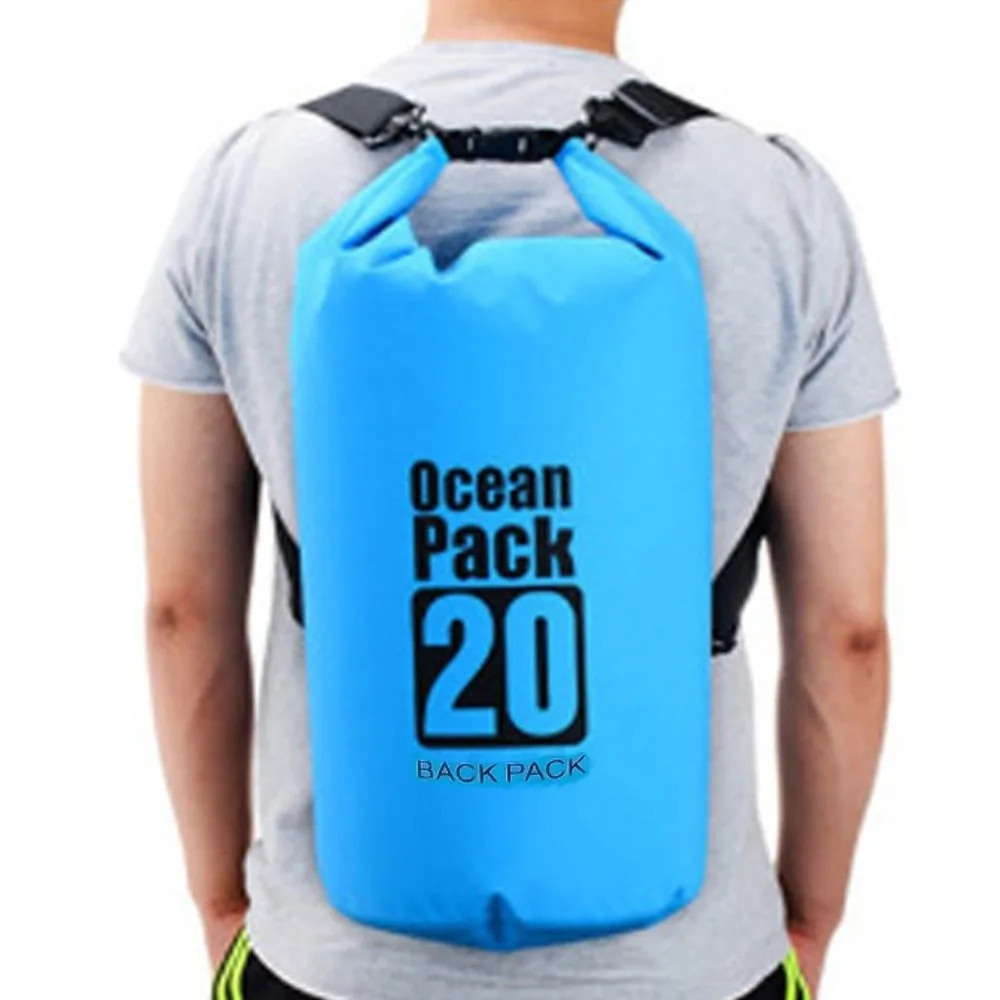 Bolsa impermeable con correas para hombros pesca playa senderismo
