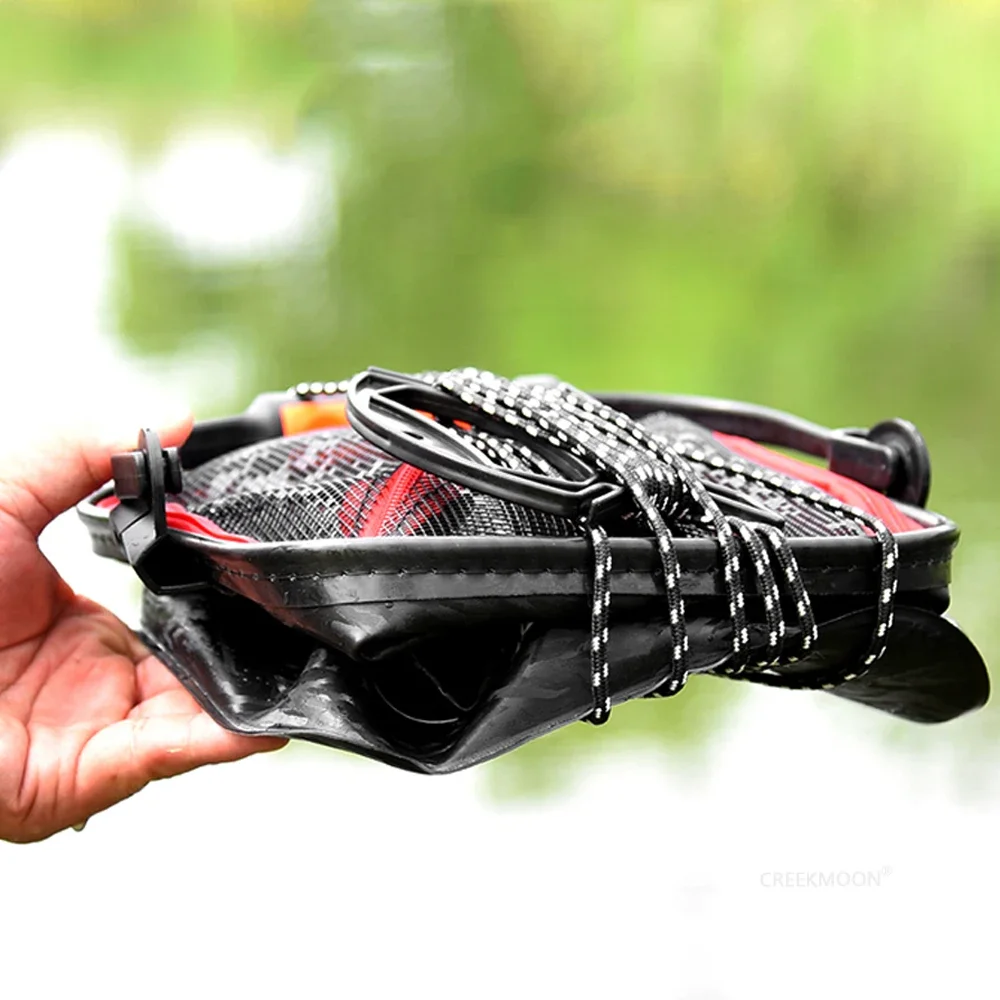 Cubo de pesca 3D para peces vivos, conexión sin costuras de una pieza, caja de pescado viva espesante portátil, almacenamiento de agua con doble cremallera - imagen 5