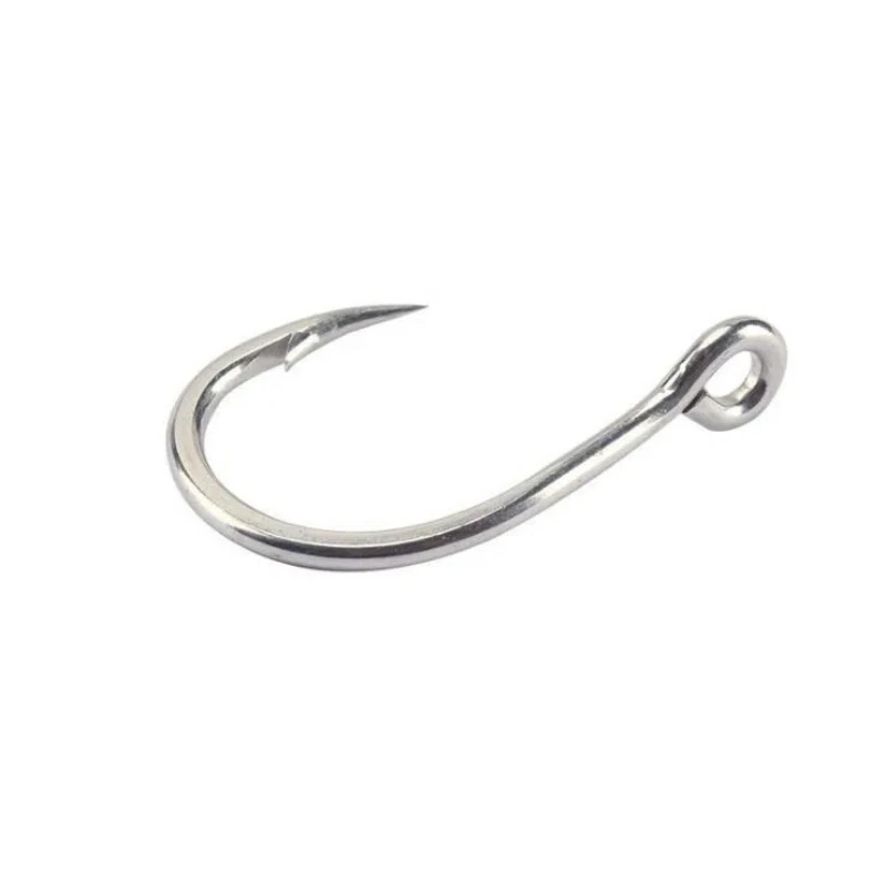 Anzuelos Mustad originales 10881, anzuelos de Pesca, anzuelo de Jigging, plantilla individual de océano, púas grandes con gancho con agujero, anzuelo duro de calamar para carpa, Pesca - imagen 3
