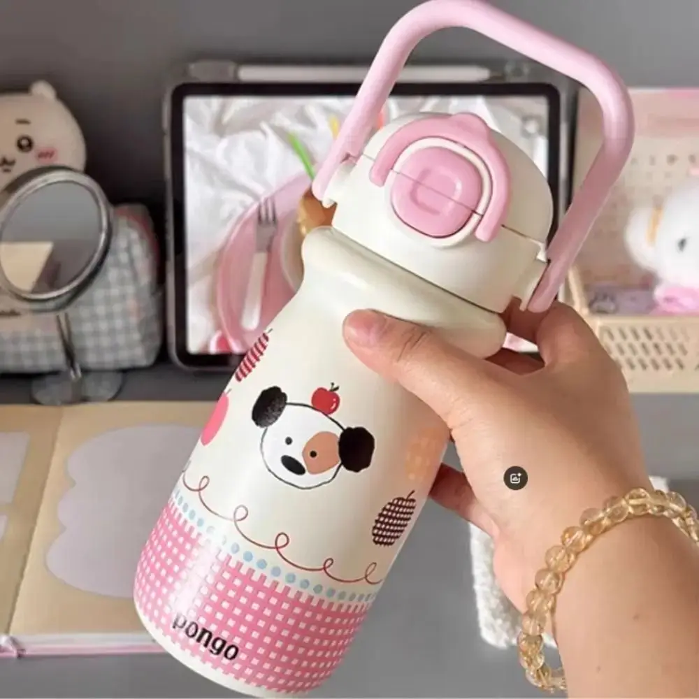 Frasco de vacío duradero de acero inoxidable, hervidor para beber de 500ML, taza de agua aislada que mantiene el frío y el calor, taza térmica portátil de viaje - imagen 4