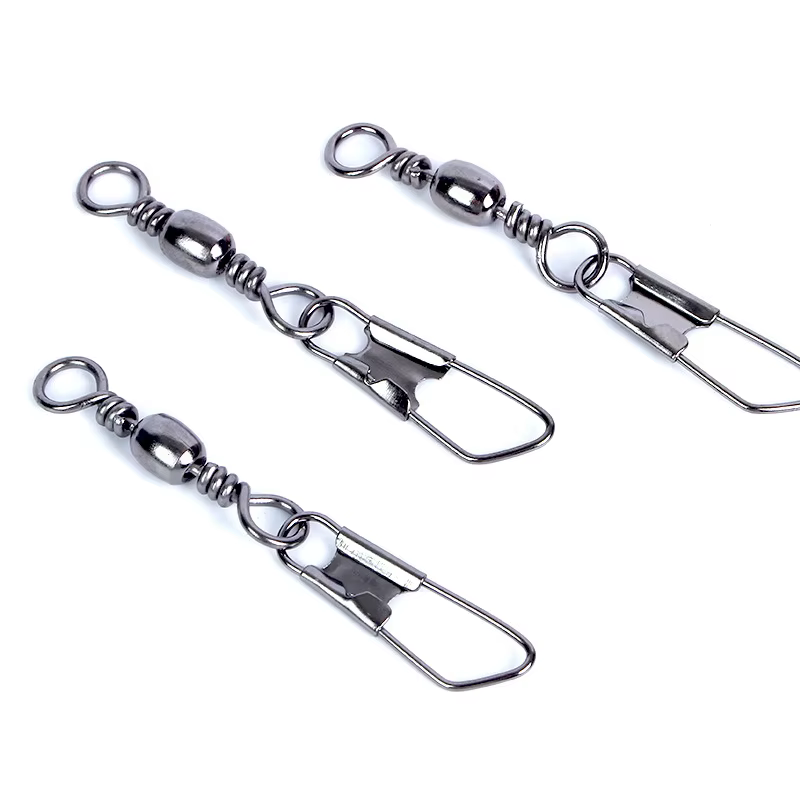 Conector giratorio con snap y rodamiento para pesca - imagen 5