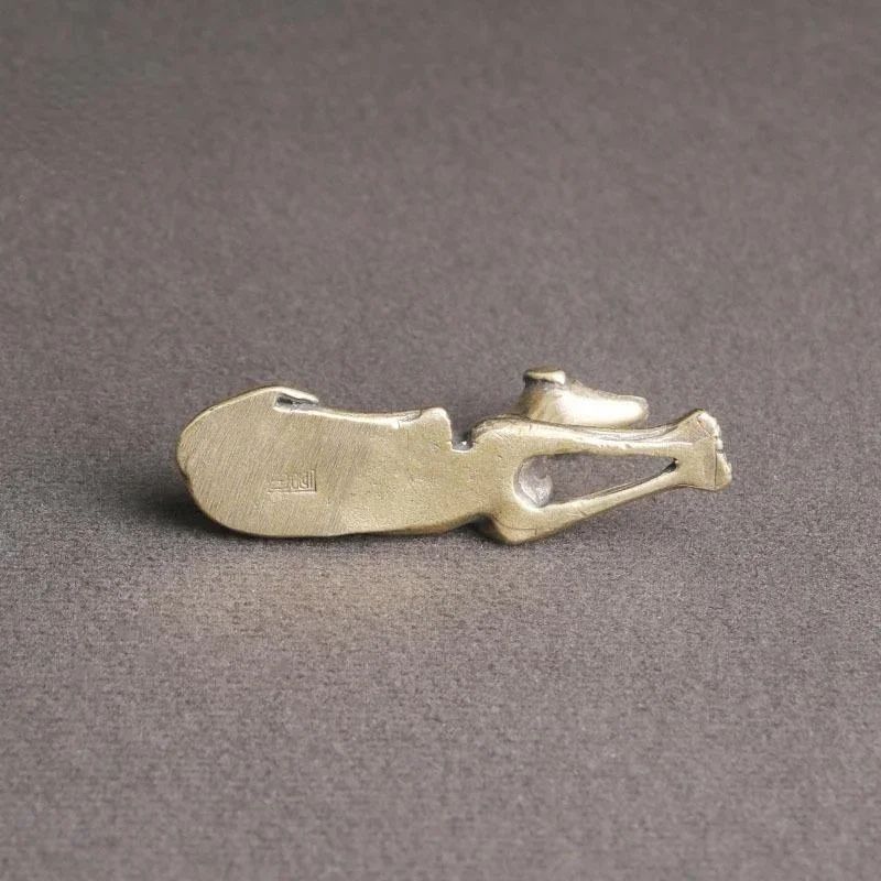 Adornos de escritorio de perro leal de latón macizo, figuritas en miniatura de animales de cobre Vintage, decoraciones, regalos, decoración del hogar, accesorios artesanales - imagen 4