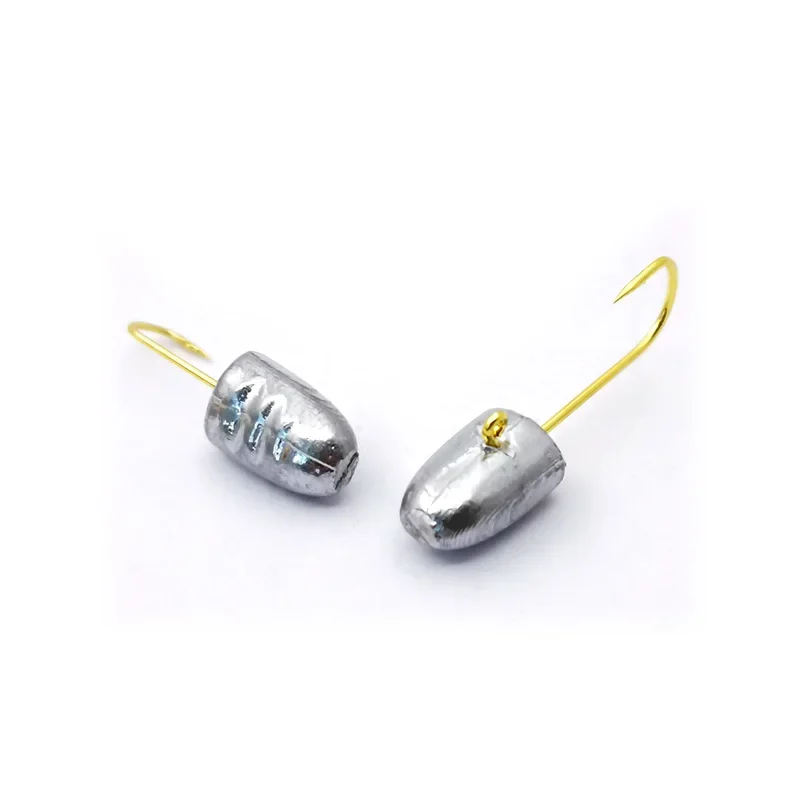 OUTKIT, 10 Uds., anzuelo con cabeza de anzuelo expuesto, anzuelos de pesca en roca, anzuelo de cebo de 3g, anzuelo suave para mujer, Mini anzuelo de pesca, aparejos de pesca - imagen 3