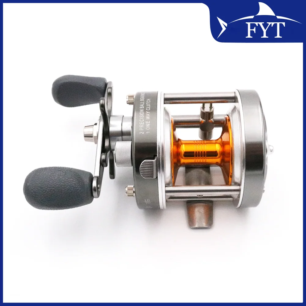 1 Uds. Rodamientos de bolas de Metal 3BB rueda de tambor de mano derecha carrete de pesca de mar barco carretes de pesca con mosca Horizontal MingYang BL40