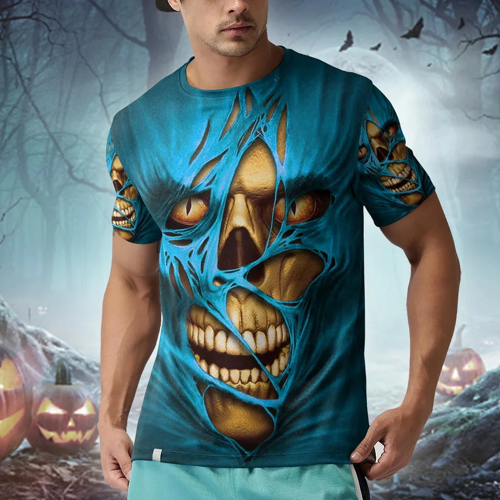Camiseta Reaper con estampado 3D de calavera Halloween - imagen 5