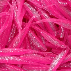 Swolfy Vinilos de pesca cola bifurcada – Señuelos multicolor