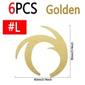 6pcs Golden L