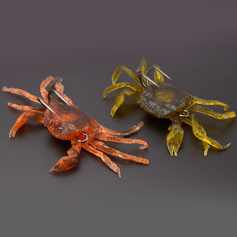 Señuelo de pesca Artificial, cebo blando de 30g y 10cm, cebos de cangrejo, aparejos, anzuelos afilados, cebos Crankbaits de silicona suave - imagen 4