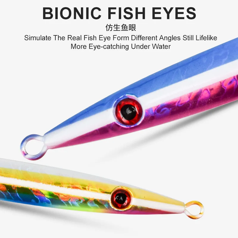 Plantillas verticales de hundimiento rápido, luminosas, fundición de metal duro, anzuelo de asistencia para señuelo, caída de velocidad, plantillas, J85, 100 g, 130 g, 150 g, 200 g - imagen 4