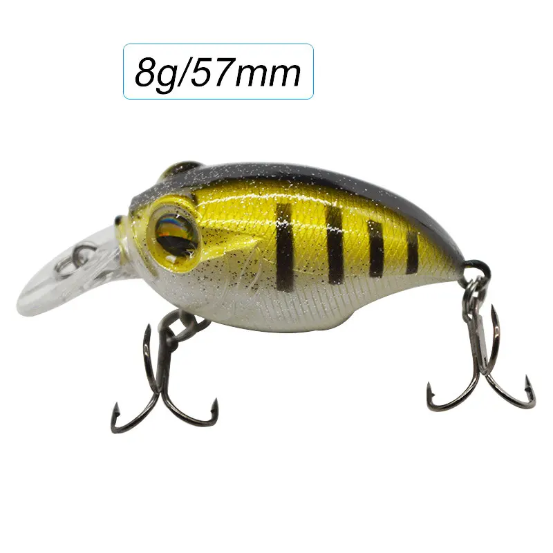 JYJ-señuelo de pesca de 57mm y 8g, crankbait, wobbler, sonajero, trucha ruidosa - imagen 4