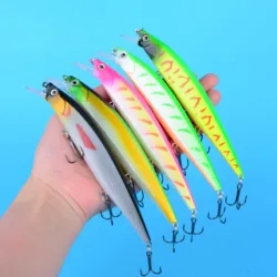 Jerkbait flotante 14cm Señuelo Wobbler para lubina y lucio