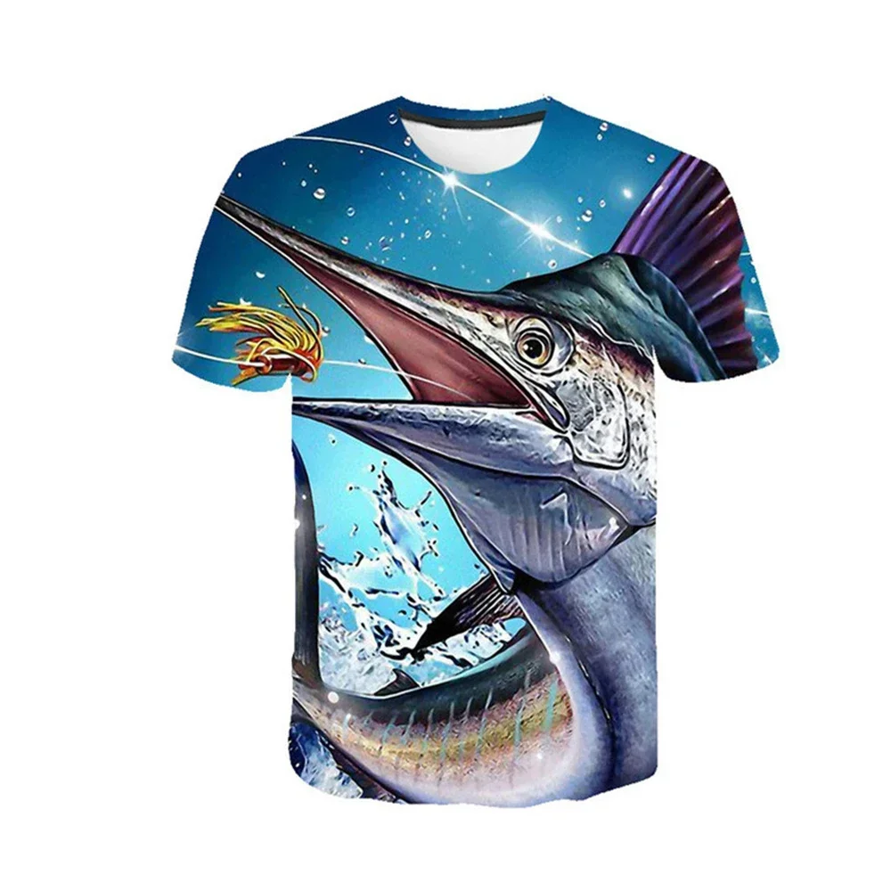 Camiseta divertida de pescador de carpa y pescado para hombre, Camisetas de manga corta de fibra de poliéster, Camisetas para hombre, camiseta fresca de verano - imagen 4