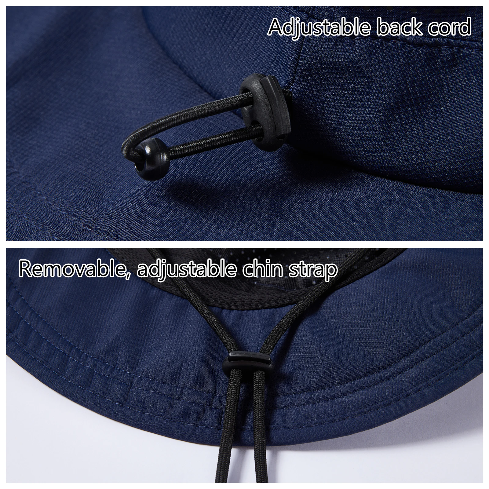 Sombrero de sol UPF 50 + para hombre y mujer, malla perforada con láser, ajustable, transpirable, ligero, para exteriores - imagen 5