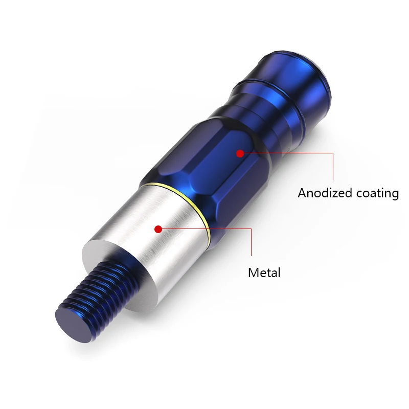 Conector de cabeza de liberación rápida de red de mano, accesorios de pesca universales de aleación de aluminio de 8mm - imagen 2
