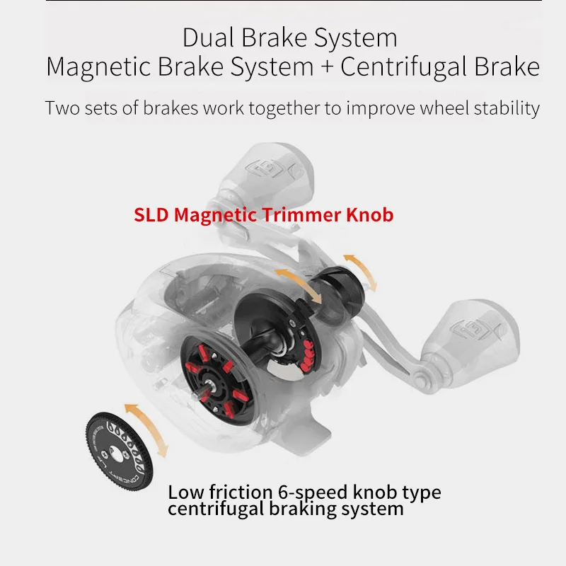 Nuevo Original 13 carrete de pesca Concept Z SLD rueda de pesca dura arrastre máximo 20LB - imagen 2