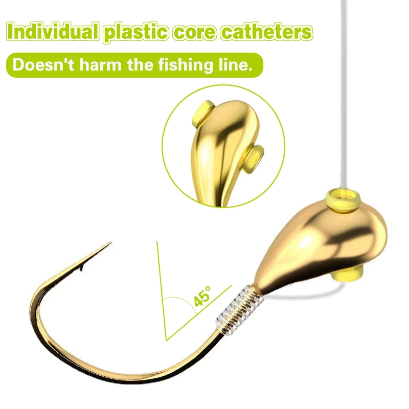 YOTO Jig Head para carpa – Anzuelos con cabeza de plomo - imagen 2