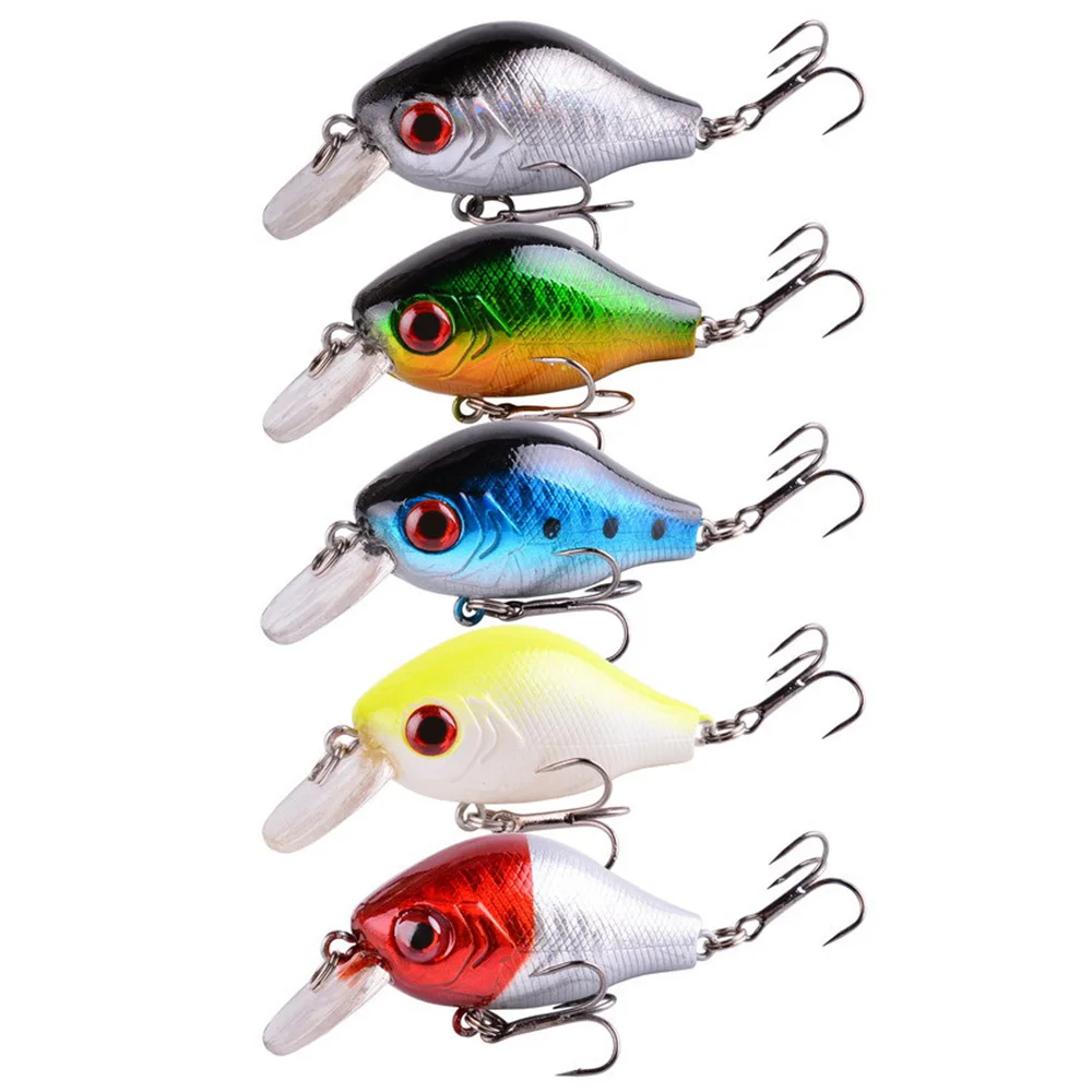 Señuelo de Pesca Crankbait, pececillo duro Wobbler, manivela gruesa, aparejos de Pesca Isca, cebo Artificial, 1 ud. - imagen 3