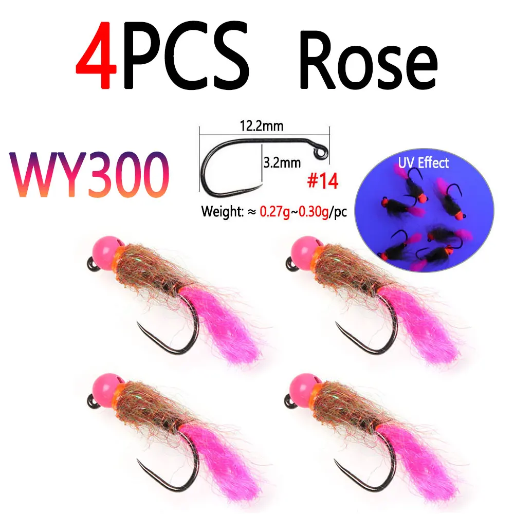 4pcs  Rose WY300
