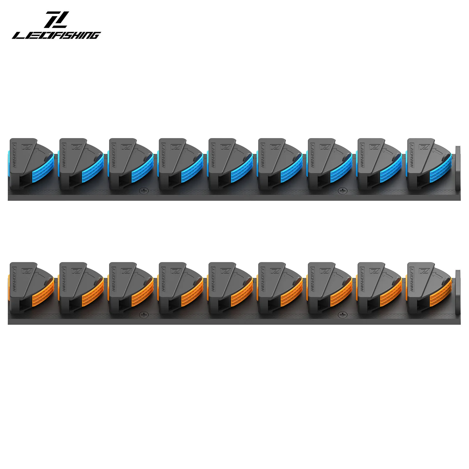 Organizador de cañas de pesca para pared – Soporte compacto - imagen 5